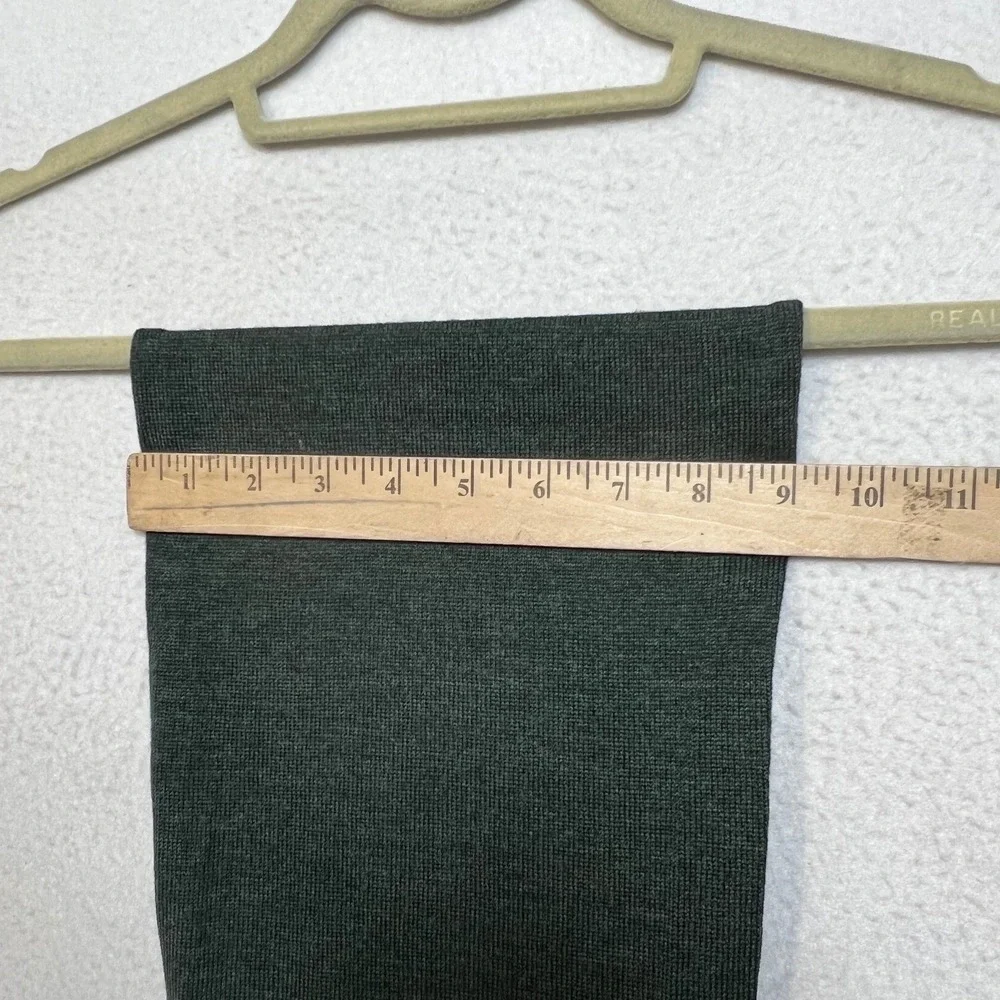 Eurkea Dark‎ Green 100% Wool Fine Knit Rectangular Scarf One Size